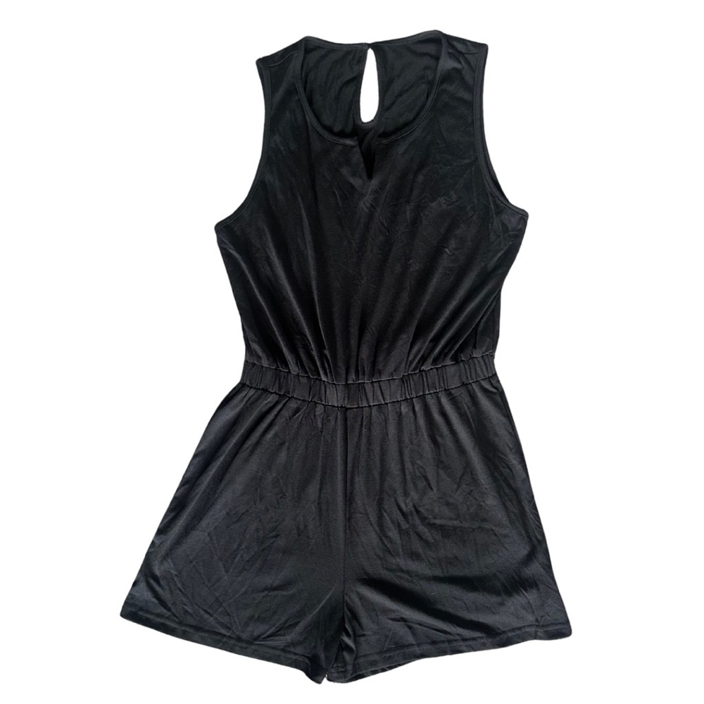 Cupshe Black Sleeveless Romper Jumpsuit